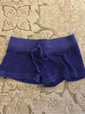 Hard Tail Girls Purple Terry Drawstring Shorts